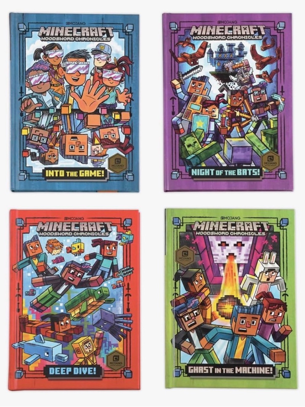 Minecraft Woodsword Chronicles Kids Book Set - Books 1-4
